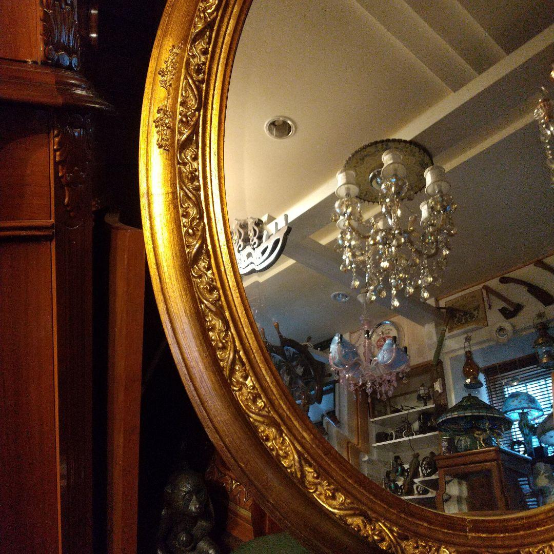 イタリア製 アンティーク ウォールミラー大型 引き取り限定