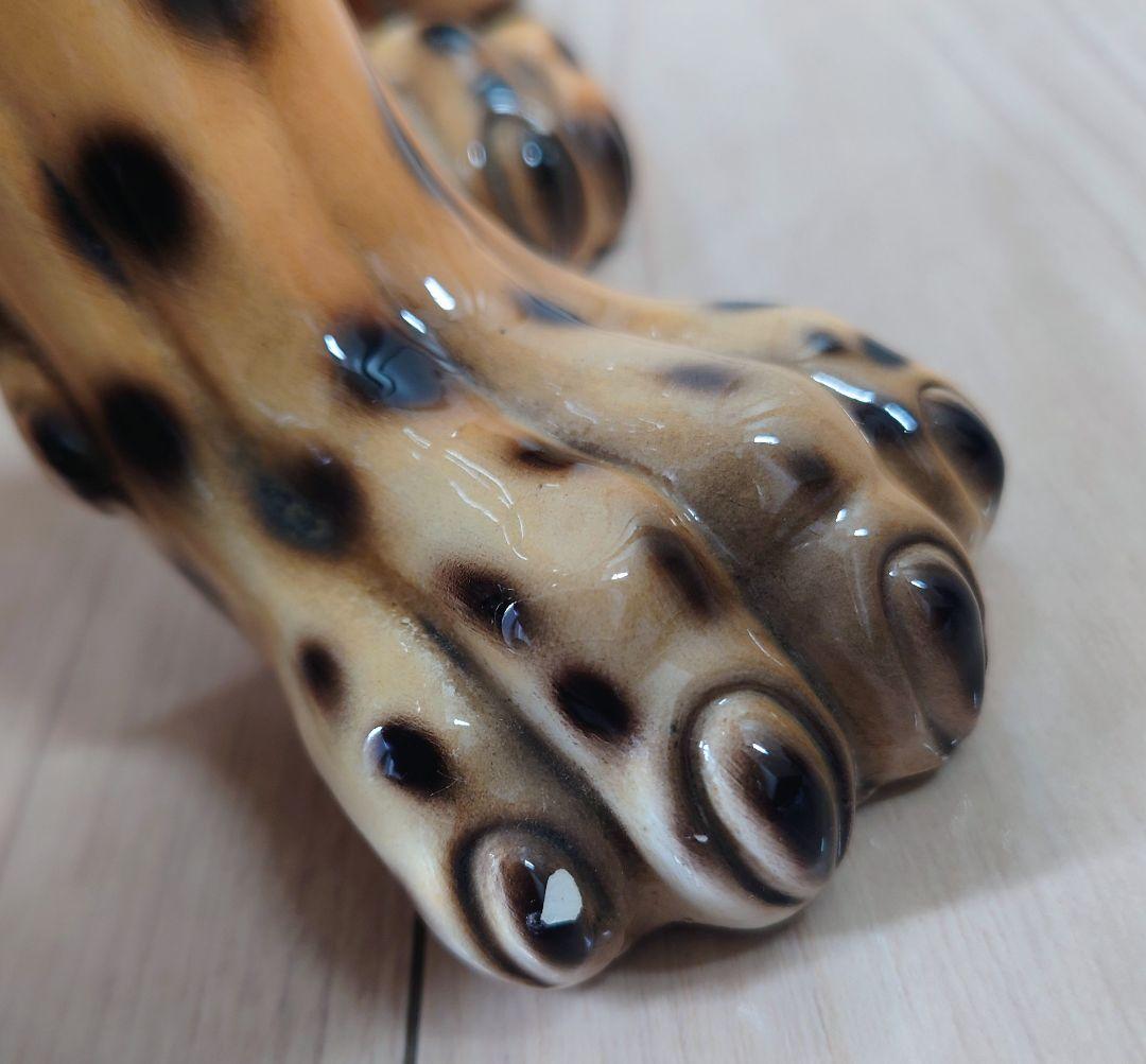 イタリア製　チーターの置き物　高さ約65cm　インテリア　オブジェ