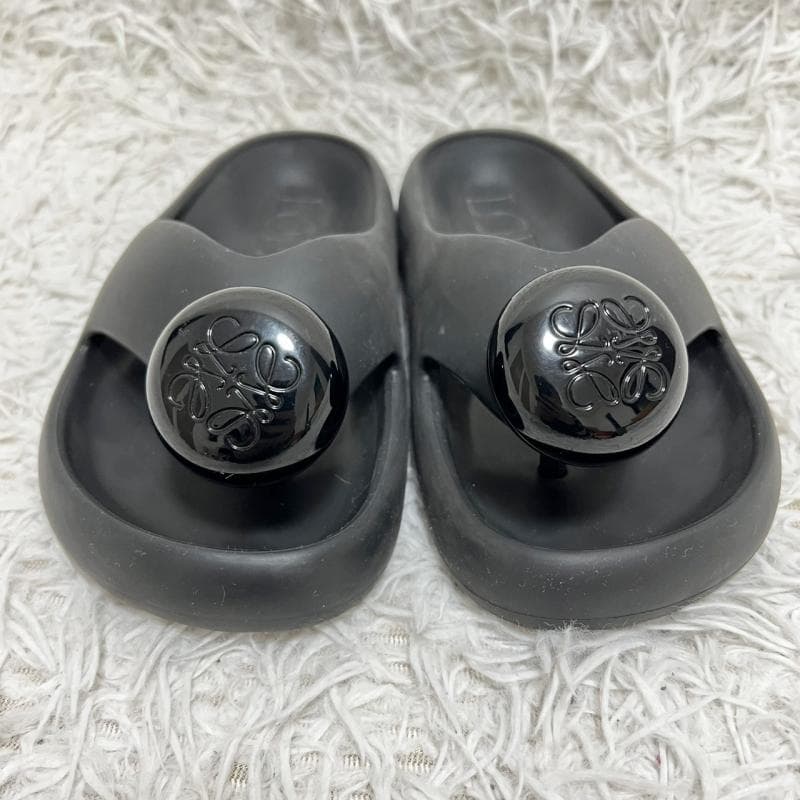 jj LOEWE サンダル ペブル ラバー アナグラム