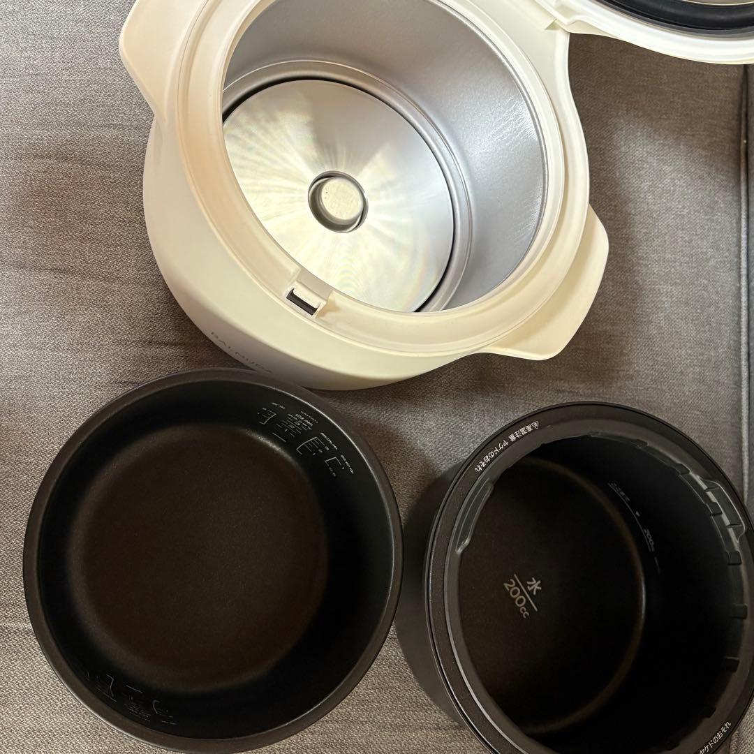 バルミューダ　BALMUDA 炊飯器 3合 K03A-WH