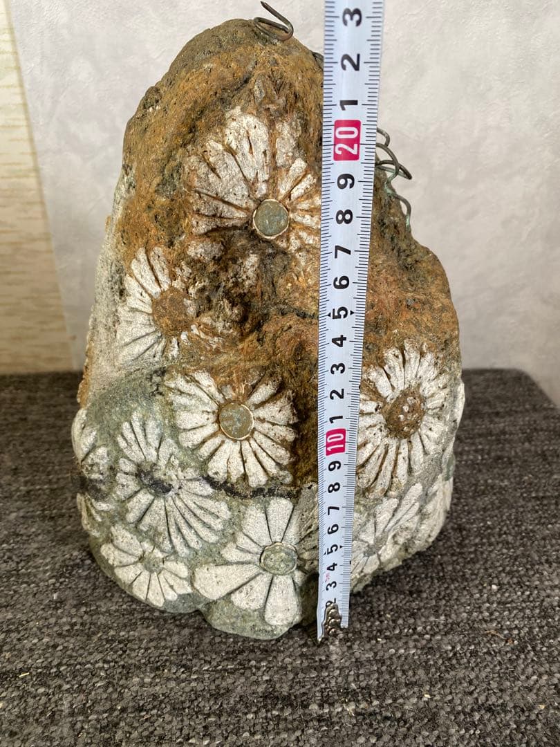 花模様の水石　鑑賞石　菊花石 自然石　盆石　水石　観賞石　置物