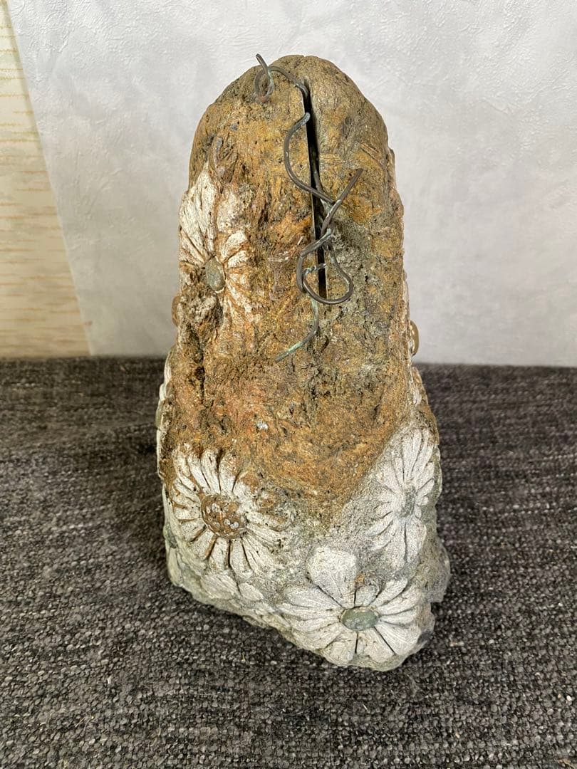 花模様の水石　鑑賞石　菊花石 自然石　盆石　水石　観賞石　置物
