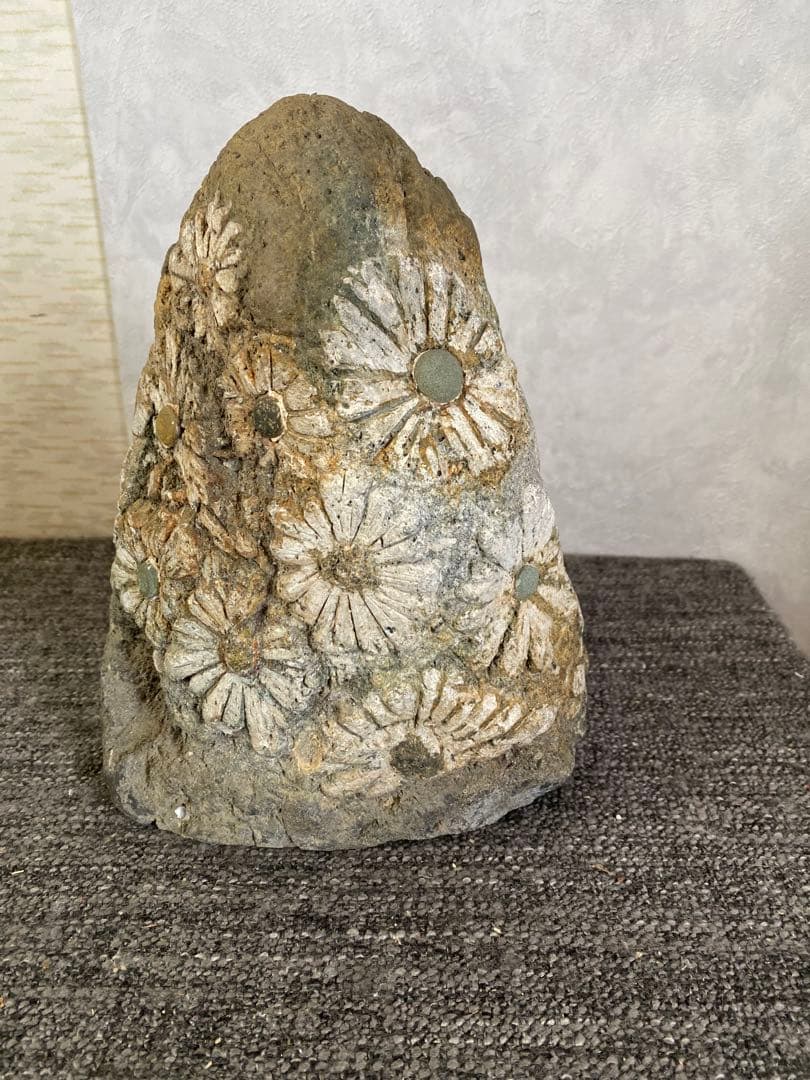 花模様の水石　鑑賞石　菊花石 自然石　盆石　水石　観賞石　置物