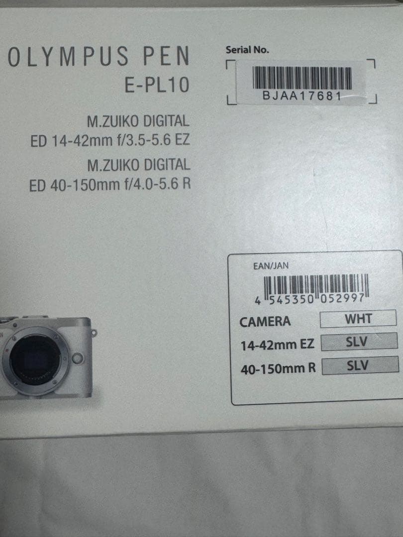 OLYMPUS PEN E-PL10 本体とレンズ2個付き