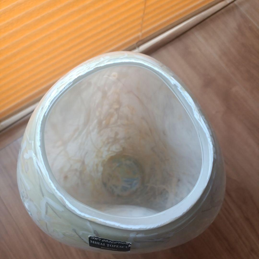 Mihai Topescu アートガラス花瓶