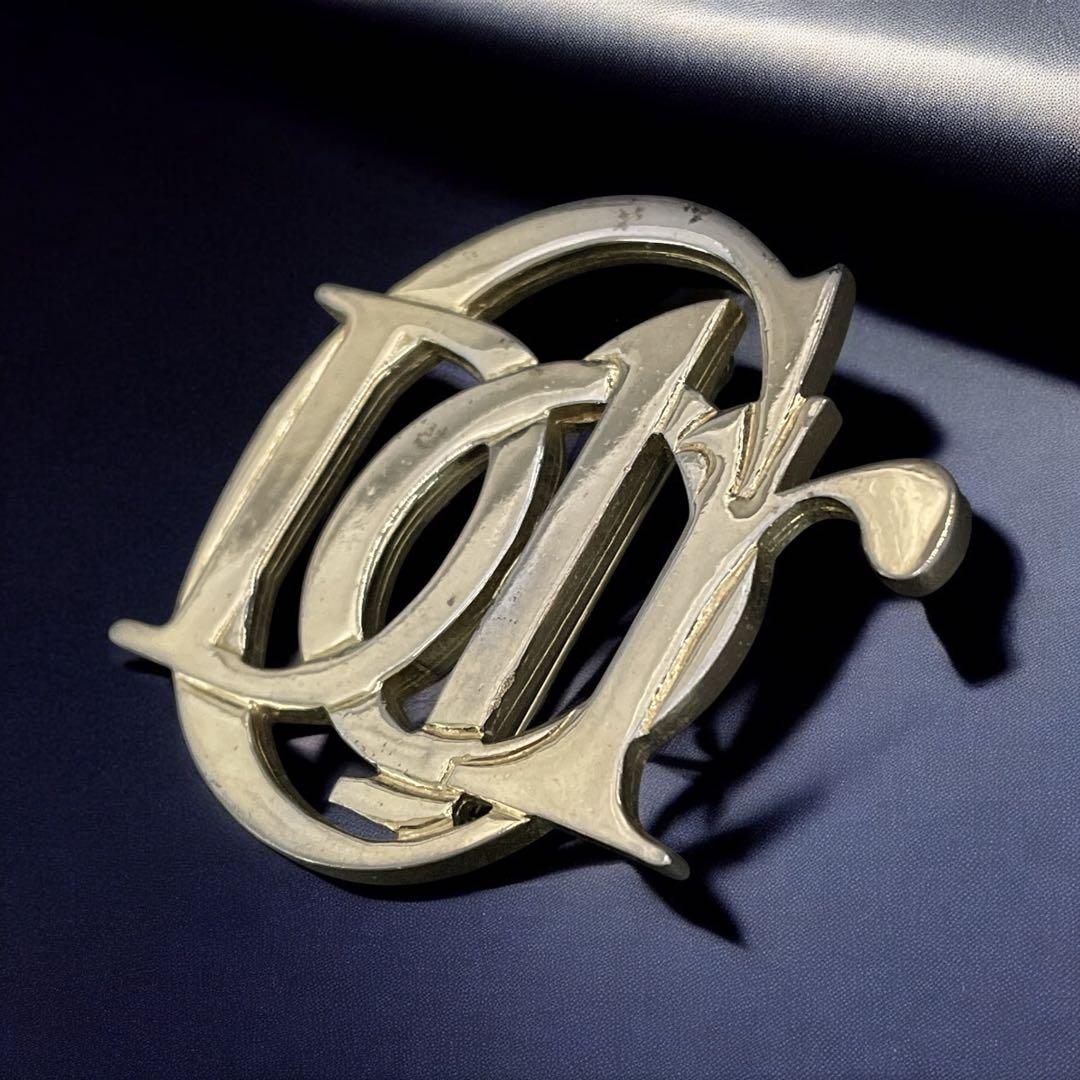 オールド　クリスチャンディオール　ビッグロゴ　ピンブローチ　エンブレム　ゴールド