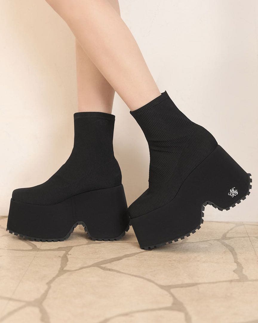 12cm盛れるショートブーツ ミシェルマカロン michellMacaron S