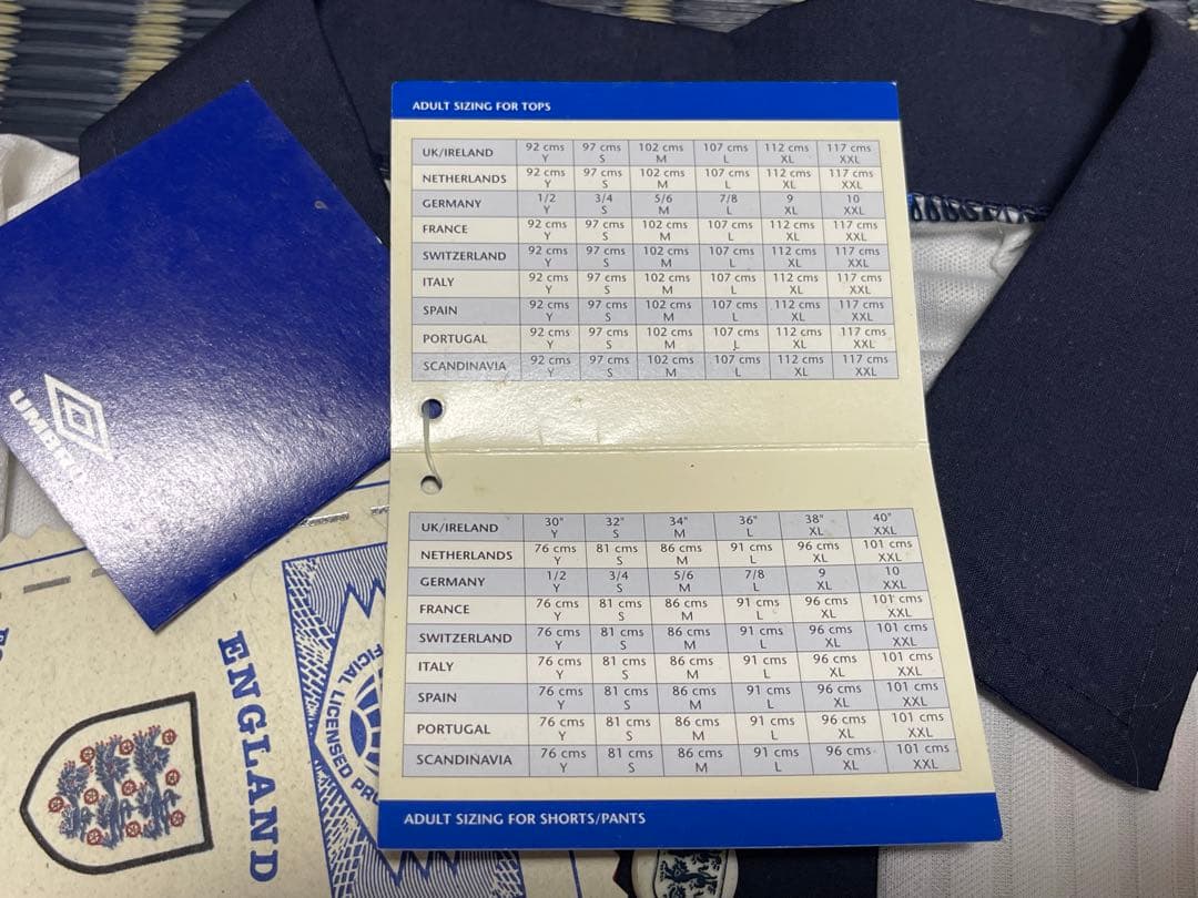 98 イングランド代表 ユニフォーム 7 ベッカム L