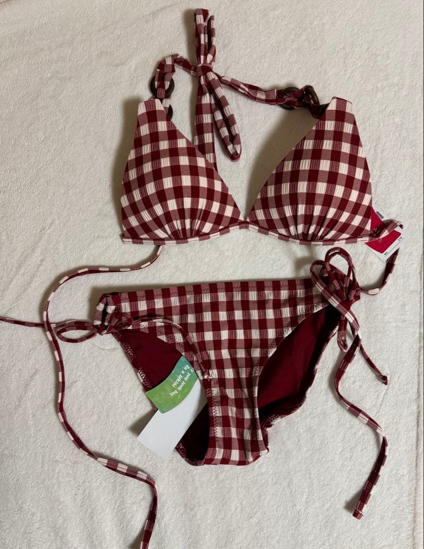 AIR SPACE チェックビキニセット