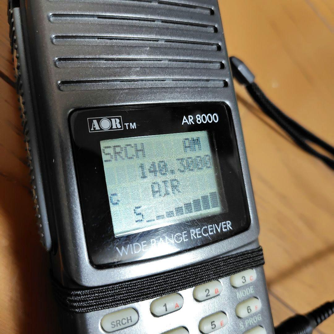 AOR AR 8000 広帯域受信機　ハンディ　動作　アダプターと説明書付き