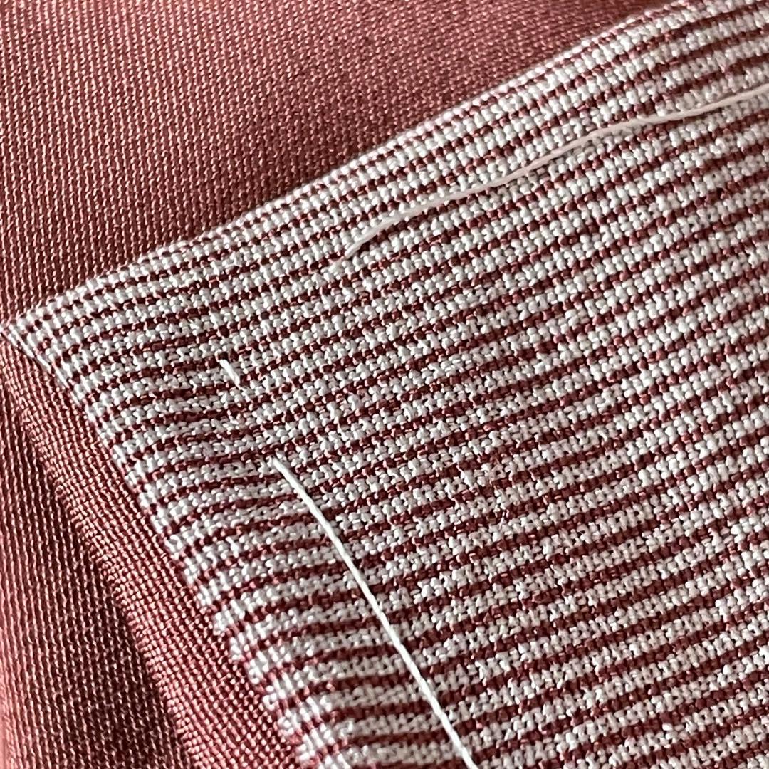 ねここねこねこ様リクエストしつけ付き 万筋江戸小紋正絹着物帯セットと唐織袋帯