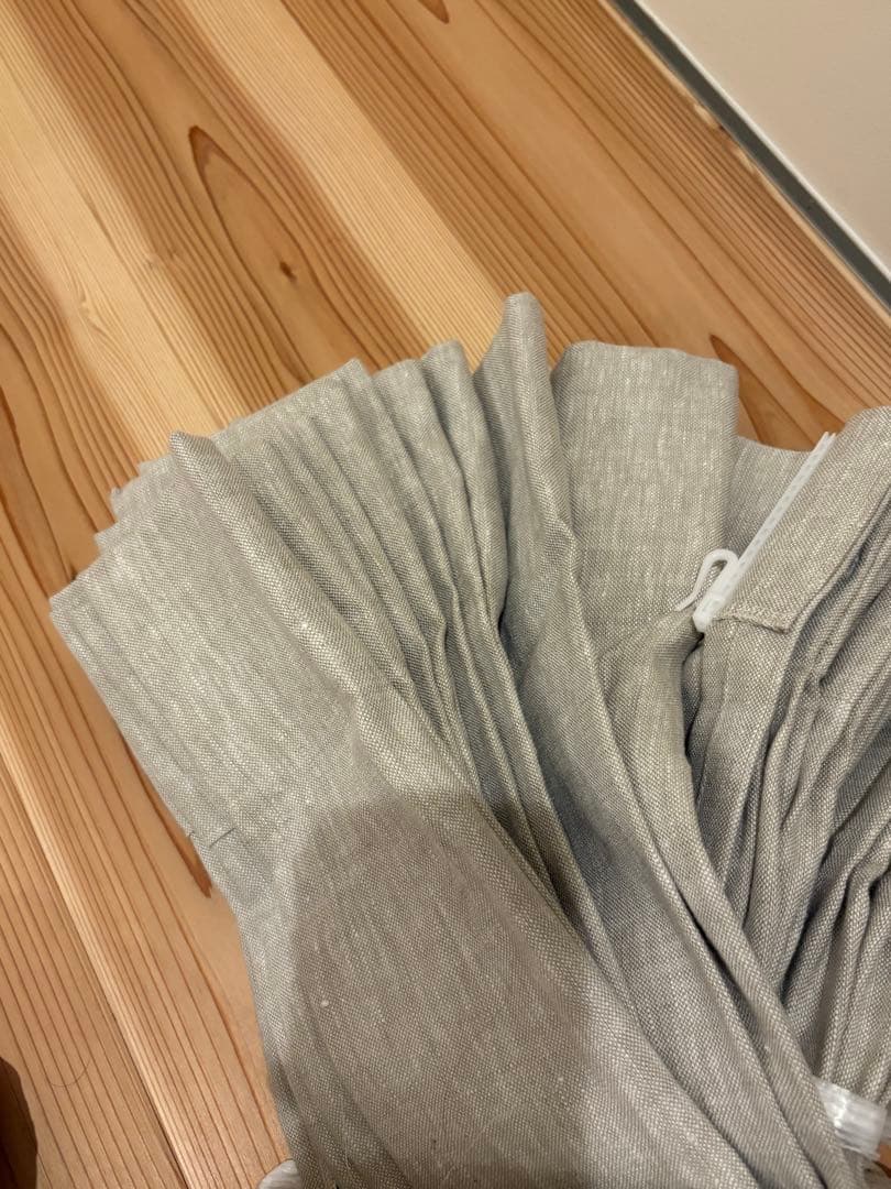 リセノ ドレープリネンカーテン Mar 184×200cm 2枚セット ベージュ