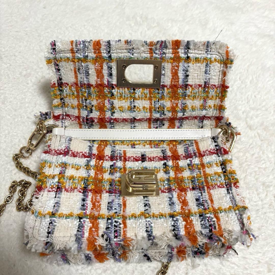 FURLA フルラ 1927 2way ミニ ツイードショルダーバッグ