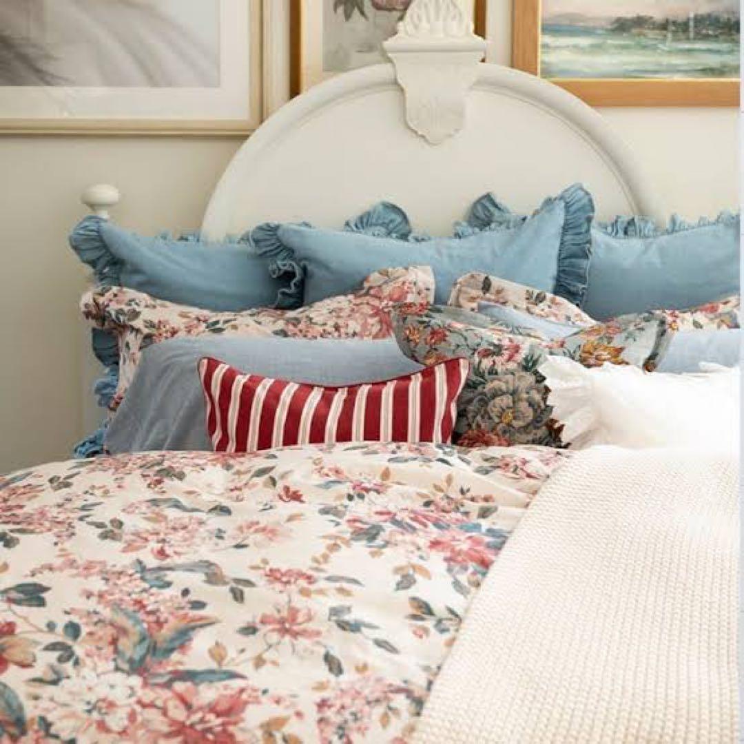 未使用ラルフローレン　シングルコンフォーターカバー&ピロケース2枚セット　バラ