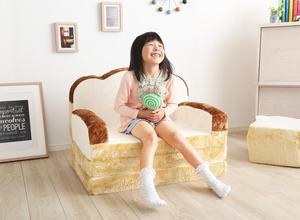 新品 送料込 低反発 かわいい食パンソファベッド 2WAY ふわふわのカバー