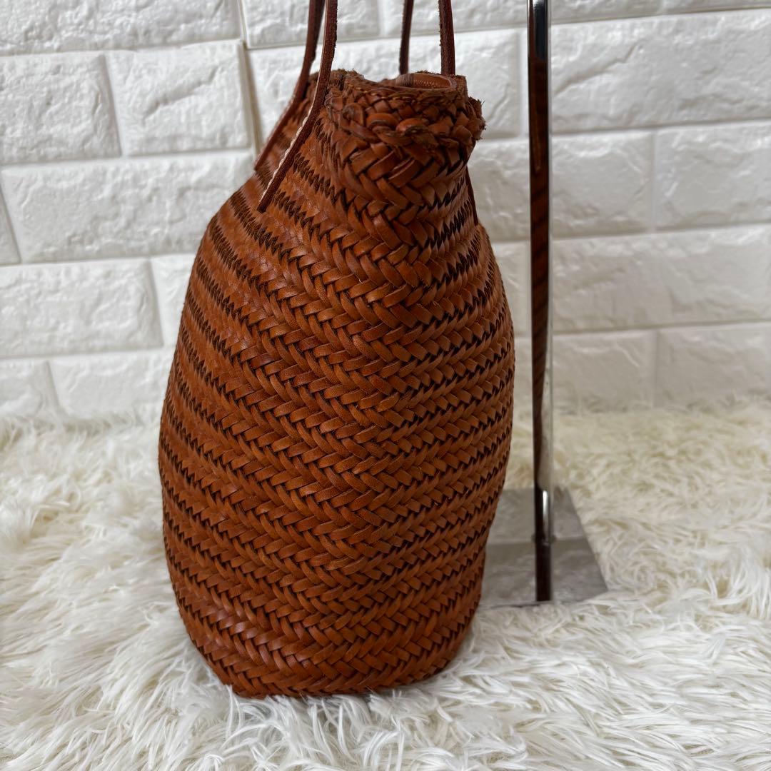 Dakota✨ バッグブライド カジュアルトート　編み込み　カゴバッグ　キャメル