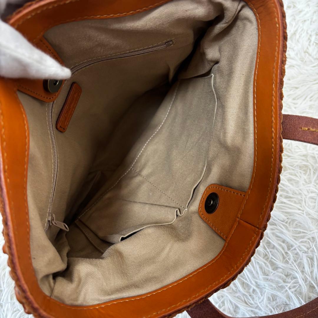 Dakota✨ バッグブライド カジュアルトート　編み込み　カゴバッグ　キャメル