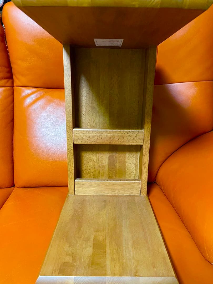 カリモク　サイドテーブル　コの字型