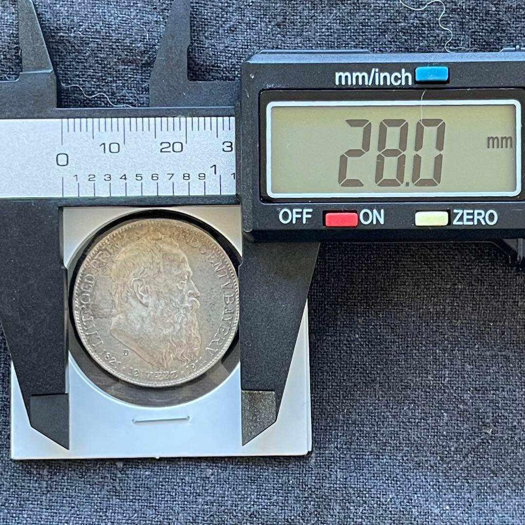 【美品】1911年 ドイツ 2マルク 銀貨