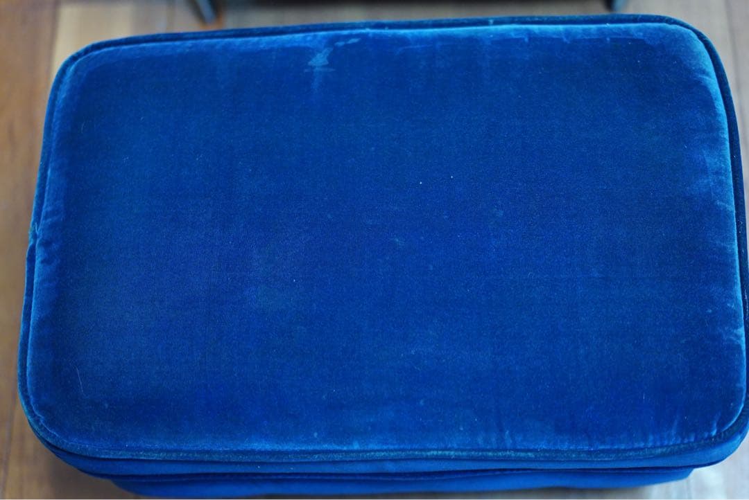 IKEA ストランドモン 1人掛けソファ&オットマン ダークブルー 廃盤