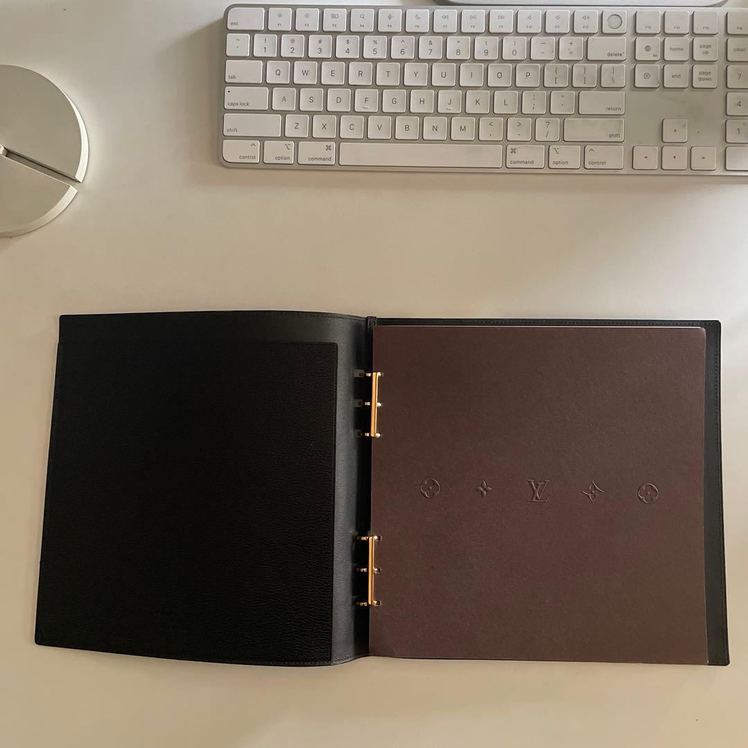 希少 LOUIS VUITTON リングノート ノート カバー 黒 1999年