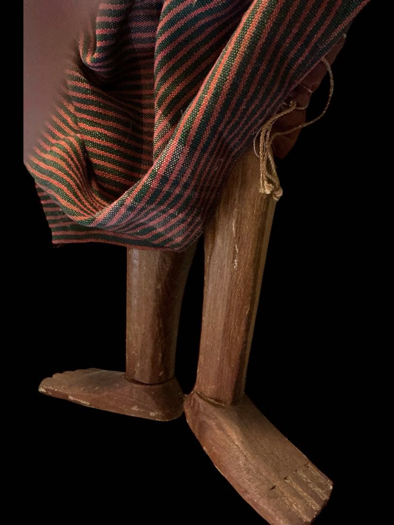 ⭐️激レア⭐️ビルマ人形⭐️伝統的な木製人形のマリオネット⭐️アンティーク‼️ヴィンテージ