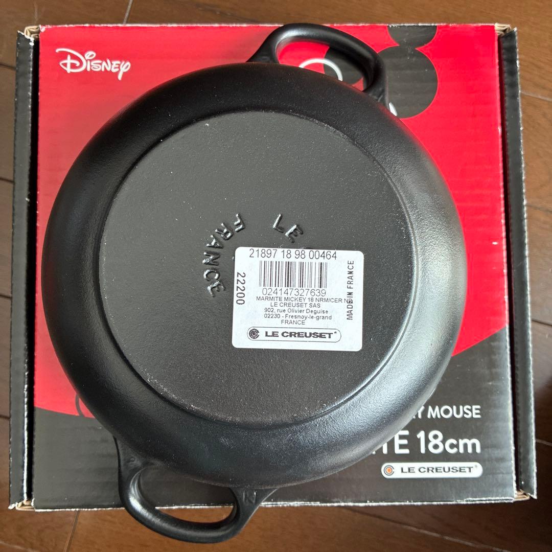 ★おまけ付き★ル・クルーゼ　ミッキーマウス マルミット 18cm【新品・未使用】