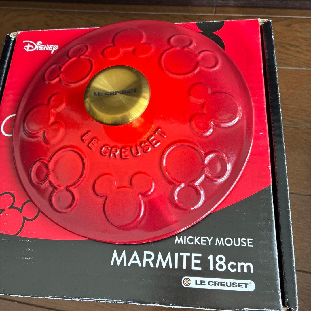 ★おまけ付き★ル・クルーゼ　ミッキーマウス マルミット 18cm【新品・未使用】