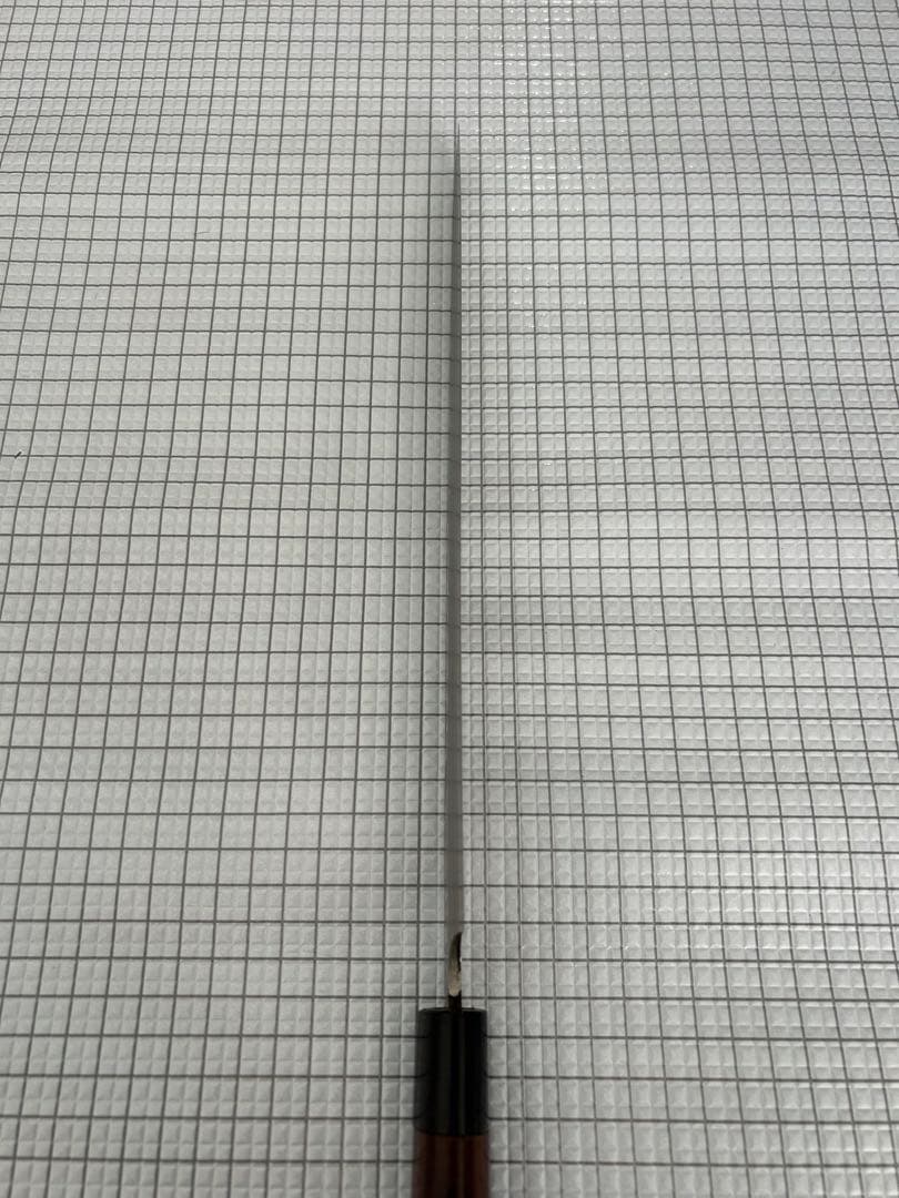 仙助 柳刃包丁 包丁 300mm 安来鋼青紙２号 ダマスカス 紫檀シノギ柄 ②