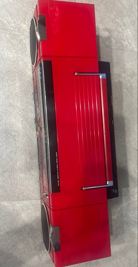 昭和レトロ　SANYO ダブルラジカセ　MR-FF8 赤