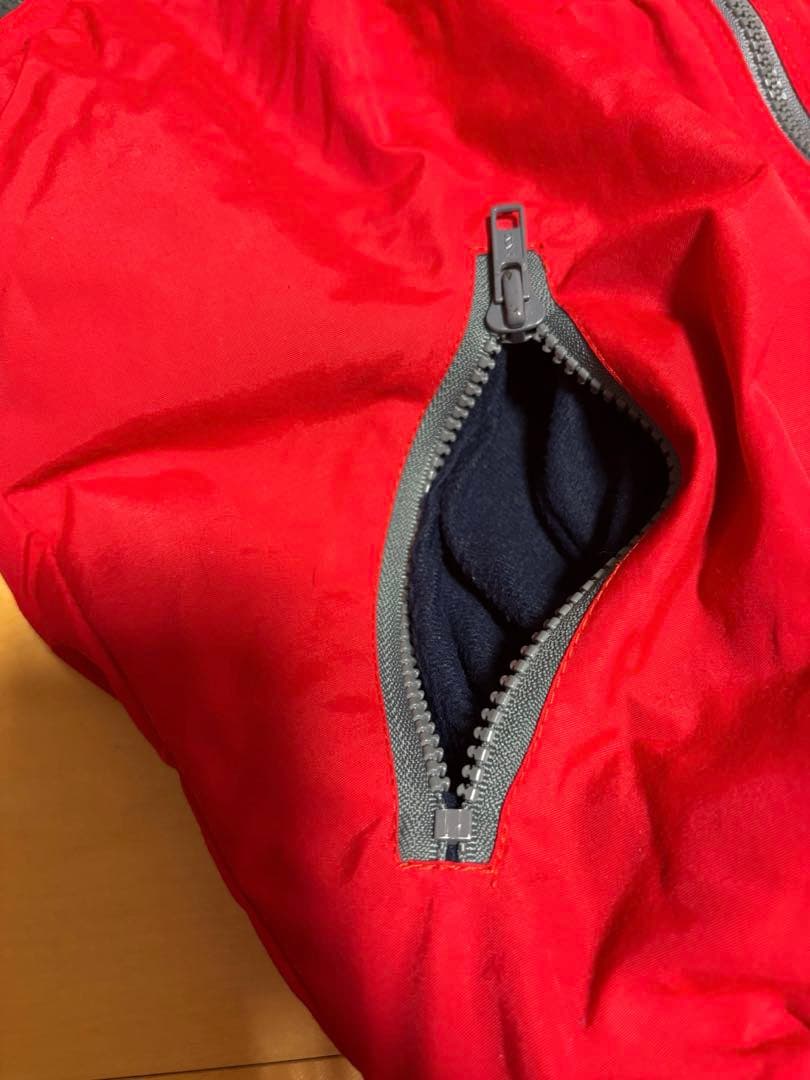 80s Patagonia シェルドシンチラベスト ヴィンテージ　古着　赤