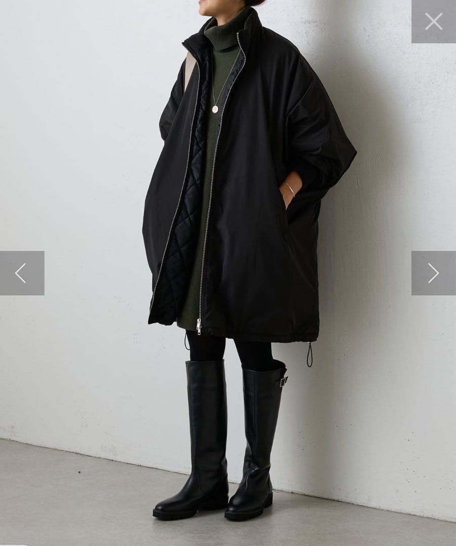 未使用◼︎BEARDSLEY 中綿ビッグポンチョコート