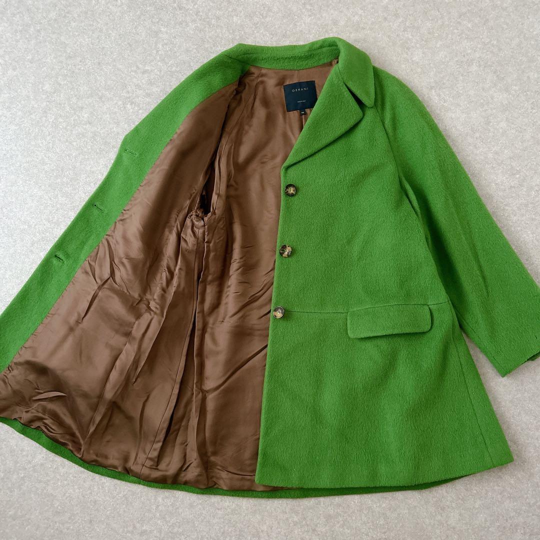 美品✨イタリア製　GERANIウールコート　Aライン XL-3L　上品　ゆったり