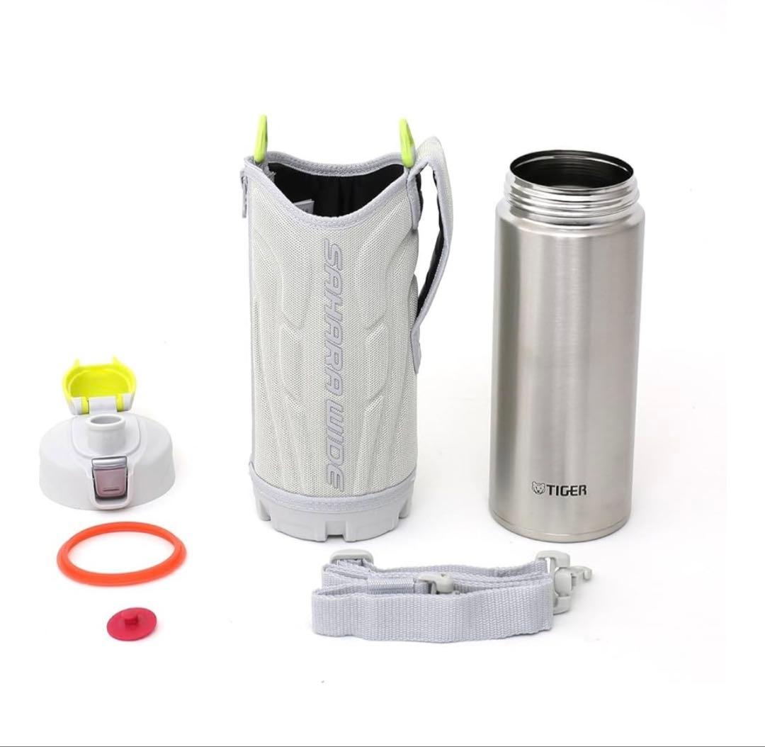 タイガー 水筒 1L サハラワイド 2本セット　黒　グレー　サッカー　男　女