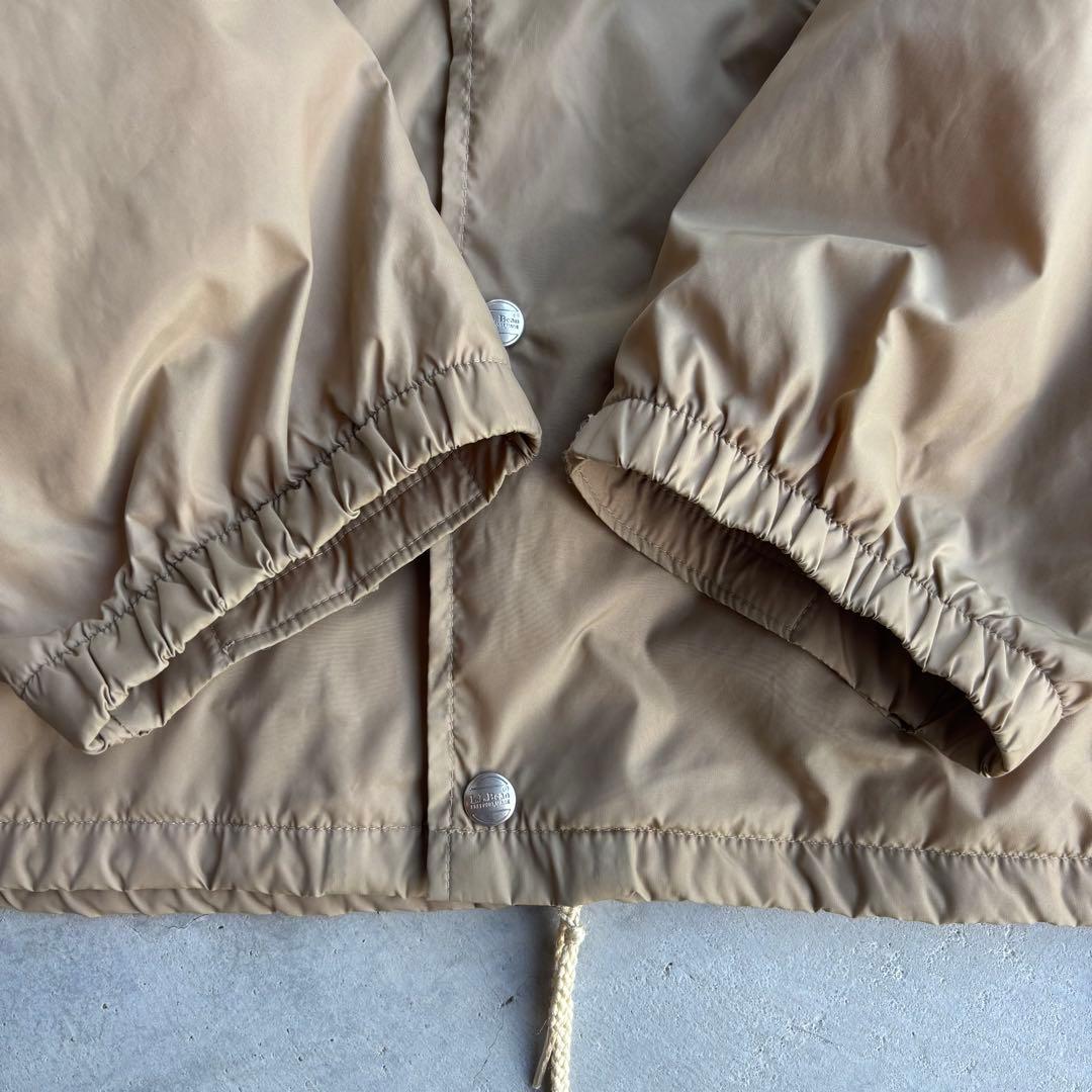 XXLサイズ L.L.Bean コーチジャケット ベージュ チンスト USA製