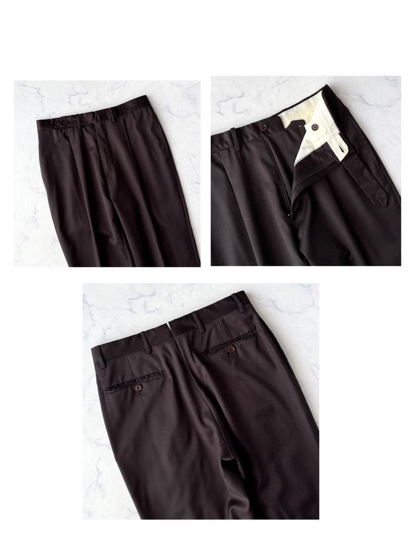 De Petrillo デ ペトリロ ジャケット セットアップ スーツ 茶 S程