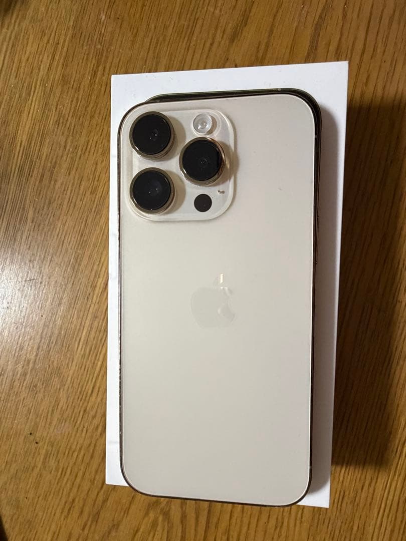 iPhone 14 Pro 本体　ゴールド　128GB 箱付き　純正ケーブル付