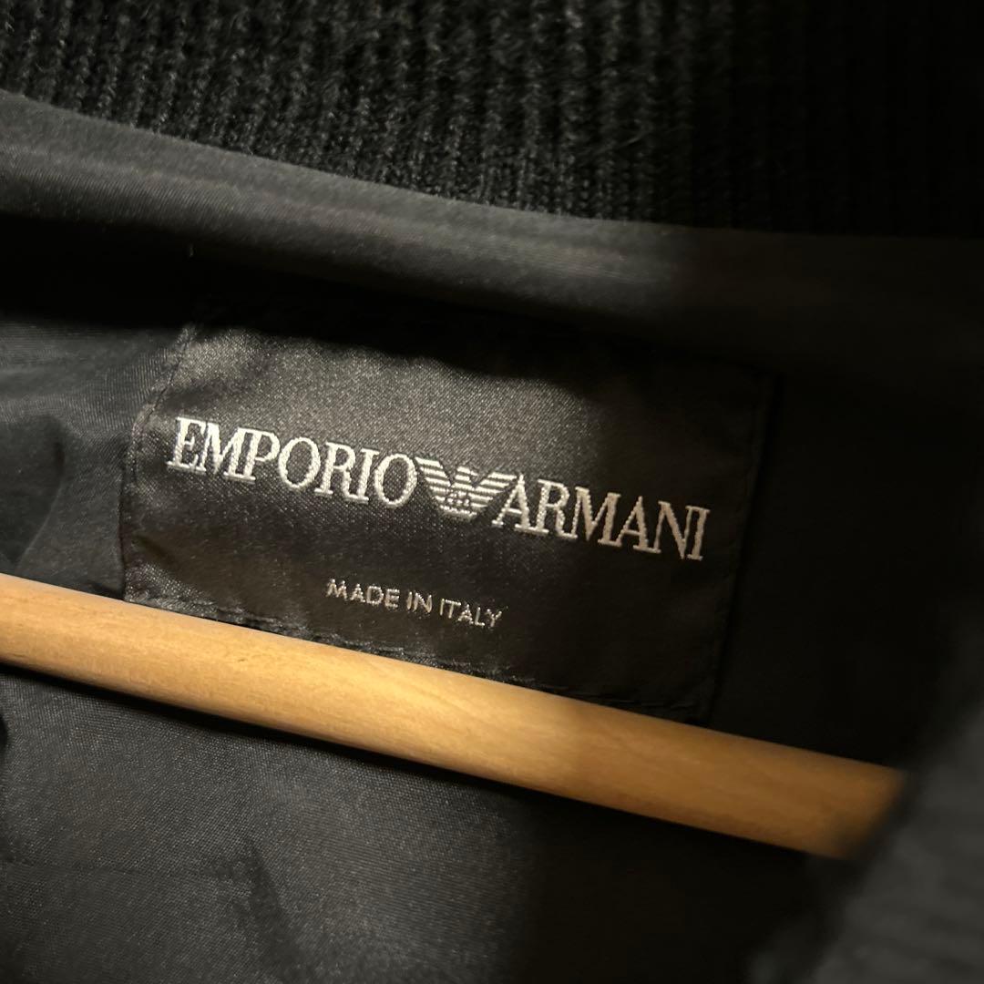 EMPORIO ARMANI レザージャケット・ブルゾン/54/羊革/ブラック/