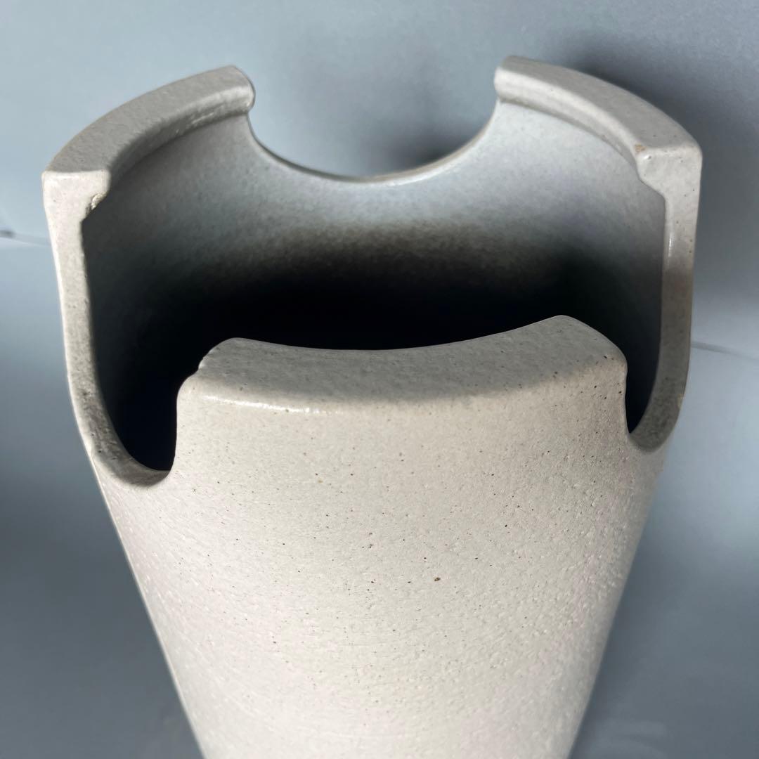 信楽焼傘立て  三方立線 高さ42cm