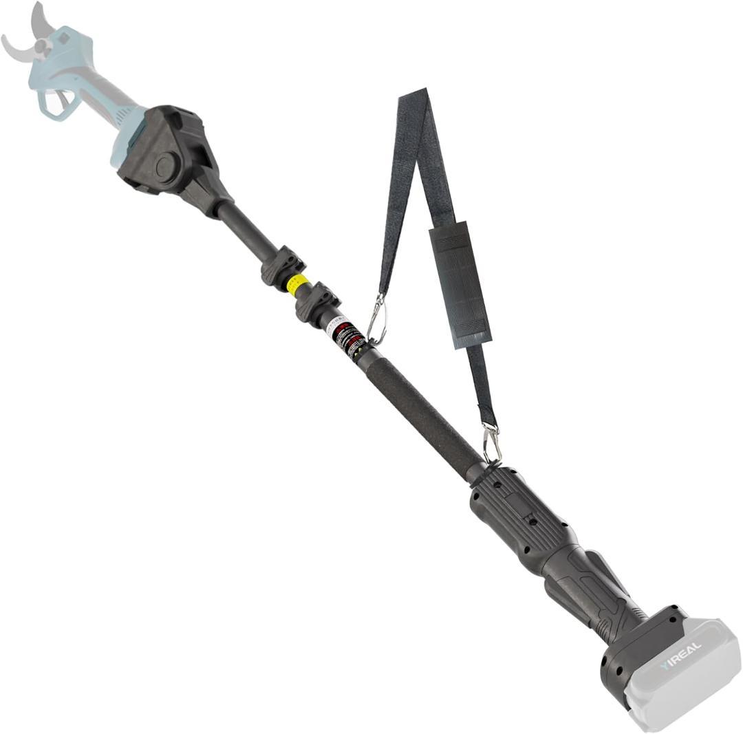 高枝切りバサミ電動チェーンソーの延長ポール 握スイッチ 約1.3m-2.7m伸縮