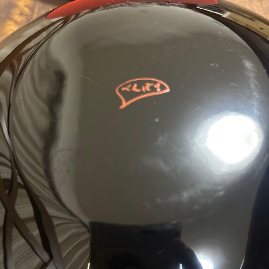 希少　紅房　べんぼう　黒漆蓋付き菓子器　天然漆　高級漆器　沖縄　琉球　伝統工芸品