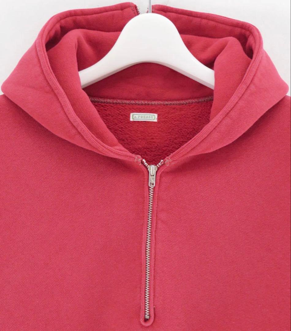 トップス A.PRESSE Vintage Sailor Hood Half Zip