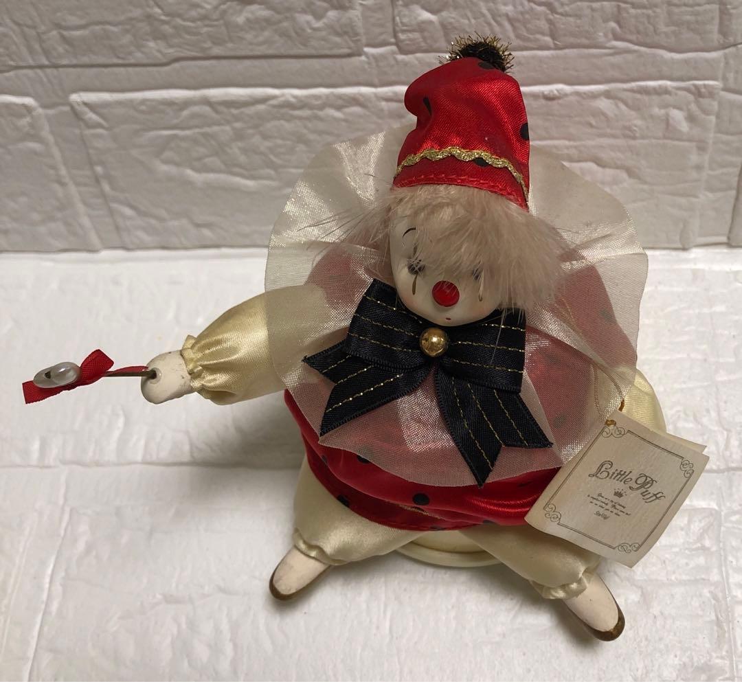 ピエロ　オルゴール　人形