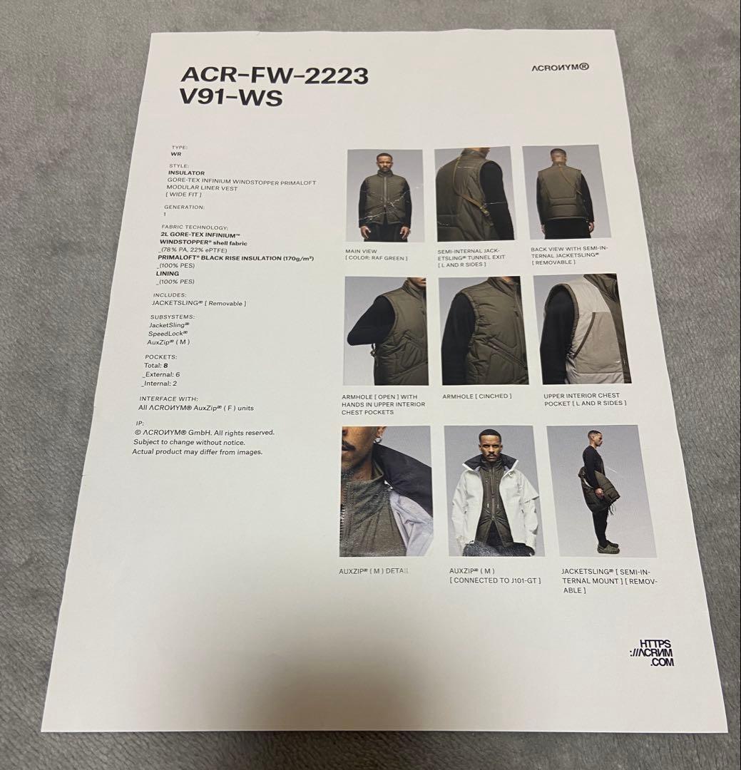 トップス ACRONYM V91-WS RAF Green