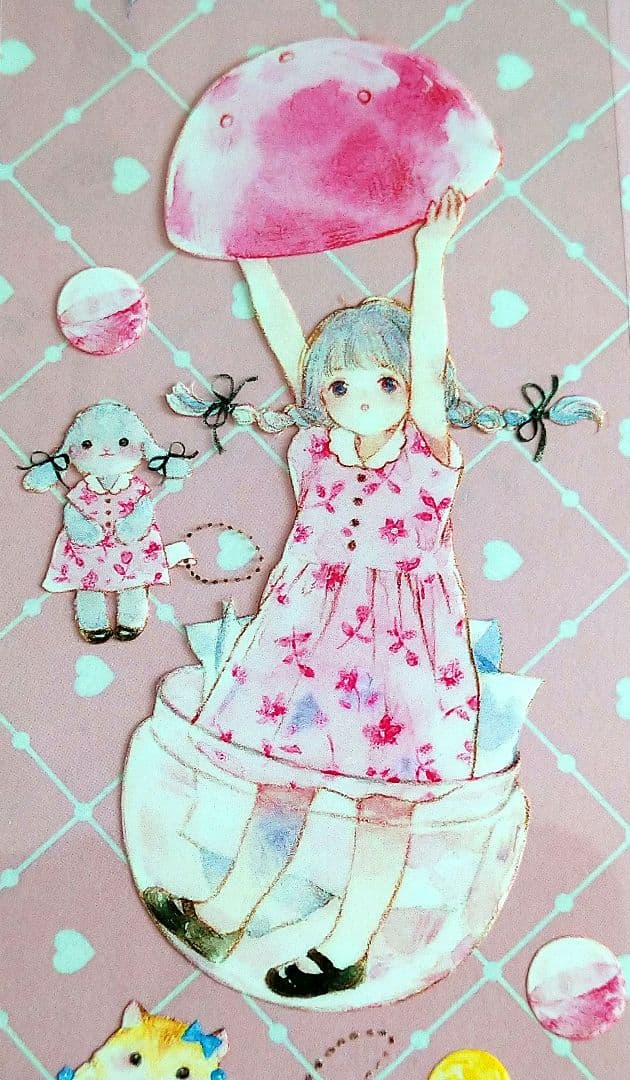 ✩のこり２✩J904＃扭蛋少女(PET)田小宝切り売り海外人物マステ女の子苜暖