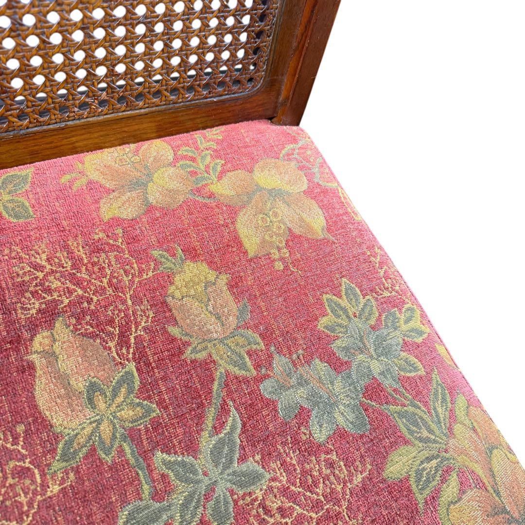 HR870 カントリーハウス　三越ブルージュ　花柄　ワインレッド　赤系　チェア