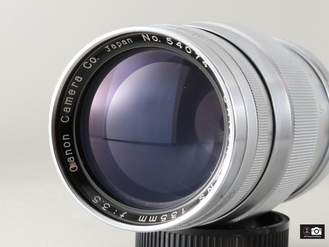 美品Canon 135mm F/3.5 ライカL39レンズ、ケース付整備済