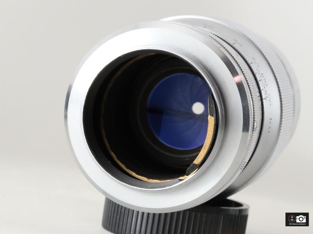 美品Canon 135mm F/3.5 ライカL39レンズ、ケース付整備済