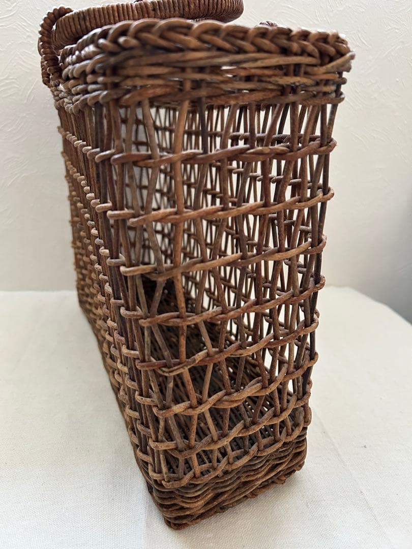 あけび籠　かごバッグ 透かし編み あけび蔓