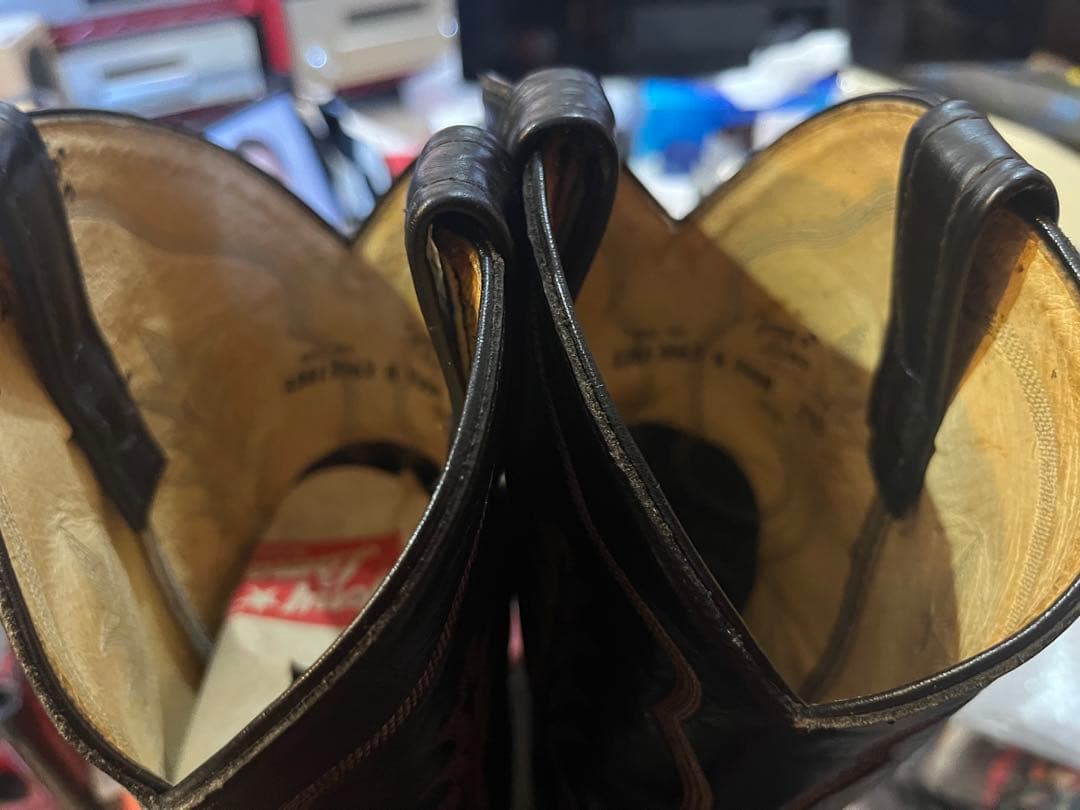 R*A様 トニーラマTony Lama刺繍ウエスタンブーツ91/2